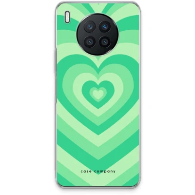 Afbeelding van Case Company® hoesje geschikt voor Huawei Nova 8i Hart Groen Soft Cover Telefoonhoesje Bescherming aan alle Kanten en Schermrand