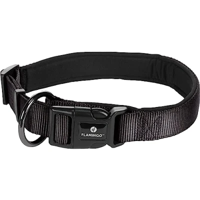 Afbeelding van Hond Halsband Abbi Zwart L 50 55cm 25mm