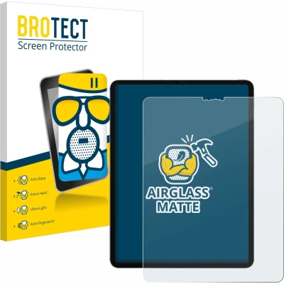 Afbeelding van BROTECT AirGlass Matte kogelwerende glasfolie (1 Stuk, IPAD PRO 12.9 2021), Tablet beschermfolie