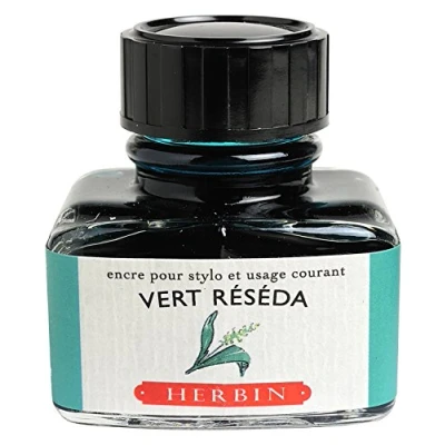 Afbeelding van Jacques Herbin 13038T inktfles, 30 ml, voor vulpen en roller, Reséda groen