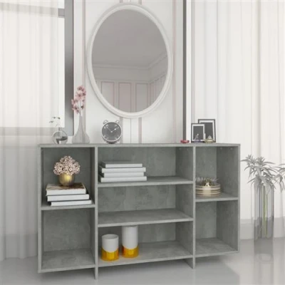 Afbeelding van Dressoir 120x30x75 cm spaanplaat betongrijs