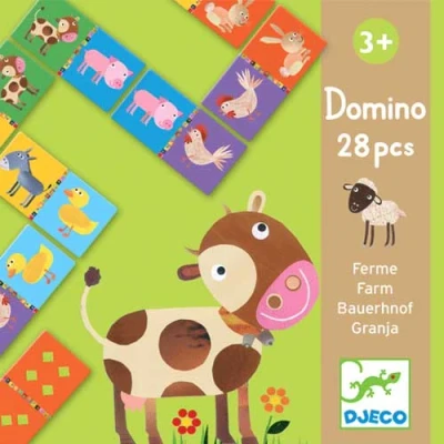 Afbeelding van Djeco dominospel boerderij