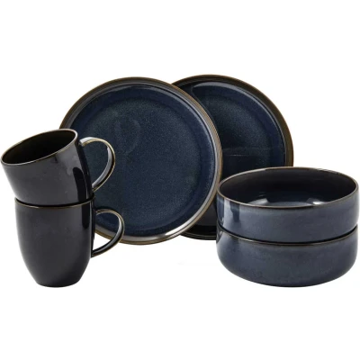 Afbeelding van Villeroy &amp; Boch Serviesset Crafted Denim Blauw 6 Delig