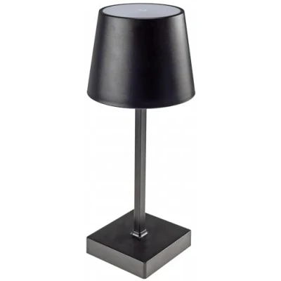 Afbeelding van ChiliTec Led tafellamp, dimbaar, 26 cm, touch schakelaar, 3 x AA batterijen, warmwit, 3000 K, zwart