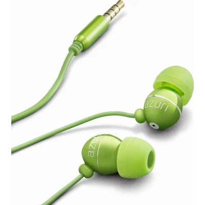 Afbeelding van Azuri Headphone Handsfree Green Groen