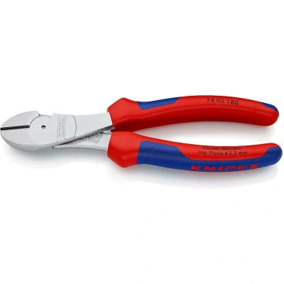 Image de KNIPEX 74 05 180 coupeur latéral motorisé avec poignées multi composants chromé mm