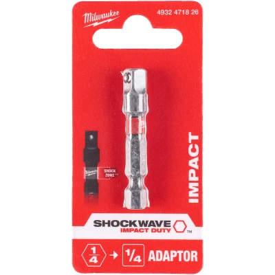 Afbeelding van MILWAUKEE 4932471826 dopadapter 1/4&quot; hex naar vierkant