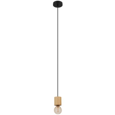 Afbeelding van EGLO Turialdo Hanglamp E27 Ø 10,5 cm Bruin/Zwart