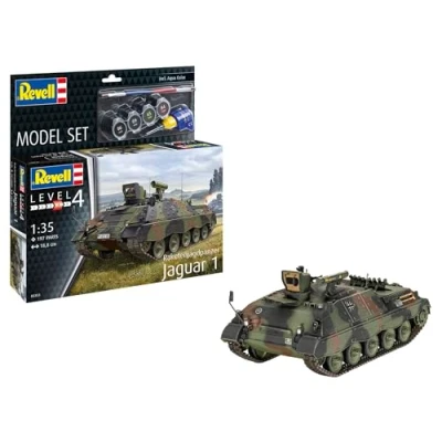 Afbeelding van 1:35 Revell 63353 Raketenjagdpanzer Jaguar 1 Militair Voertuig Model Set Plastic Modelbouwpakket