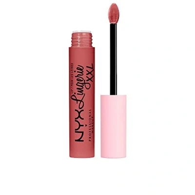 Image de NYX Professional Makeup Rouge à Lèvres Liquide Mat Lip Lingerie XXL, Longue Tenue, Formule Vegan, Sans transfert, Teinte : Strip&#039;d Down (05)