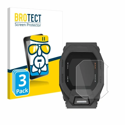 Afbeelding van BROTECT Screenprotector voor Casio G Shock GBD 200 Folie Beschermfolie Beschermglas transparant (3 Stuks)