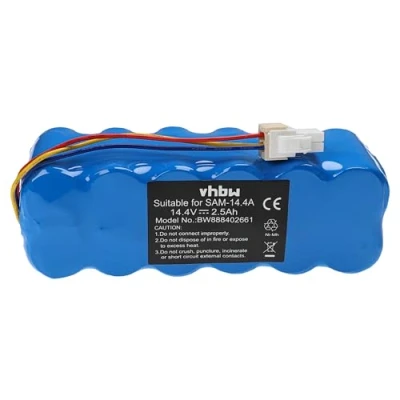 Afbeelding van vhbw Batterij compatibel met Samsung Navibot SR8855, SR8857, SR8875, SR8877, SR8895, SR8895 Silencio, SR8896 (2500 mAh, 14,4 V, NiMH)