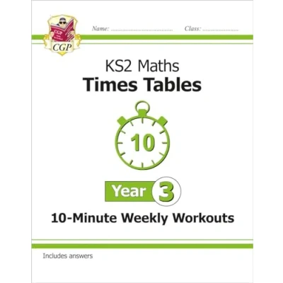 Afbeelding van KS2 Maths: Times Tables 10 Minute Weekly Workouts Year 3