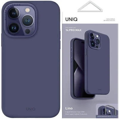 Afbeelding van Uniq Lino hoesje voor iPhone 14 Pro Max paars/paars fig