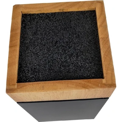 Afbeelding van Diamant Sabatier Trophee Messenblok Rubberhout PET vulling Zwart Zonder messen