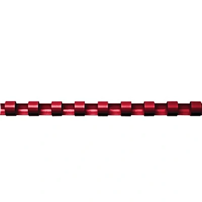 Image de Fellowes baguettes de relure plastiques, format A4, 16 mm, rouge pqt 100