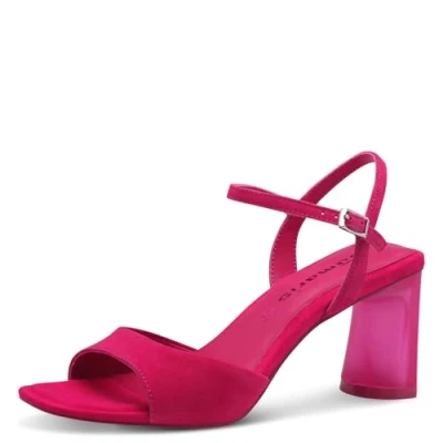 Afbeelding van Tamaris Sandalen, Dames, Maat: 38, Fuxia Leer