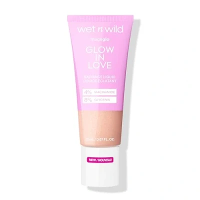 Afbeelding van Wet n Wild Mega Glo &#039;Glow in Love&#039; Radiance Liquid, vloeibare highlighter verrijkt met niacinamide en vitamine E voor een natuurlijke glans, druppels modulaire lichte formule