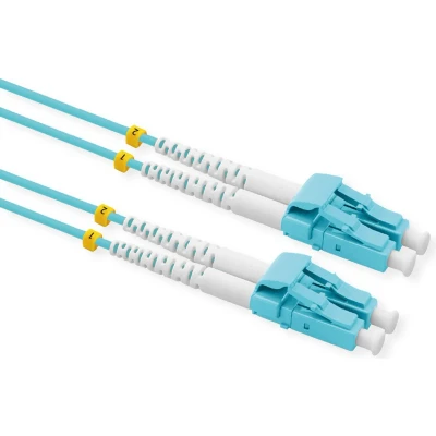 Afbeelding van VALUE glasvezelkabel 50/125µm OM3, LC/LC, Low Loss connector, turkoois, 1 m