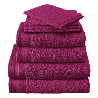 Afbeelding van De Witte Lietaer Contessa Douchelaken 70x140 cm Set van 2 Aubergine