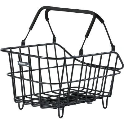 Afbeelding van Fietsmand Basil Cento Alu MIK 46 x 34 26 cm mat zwart