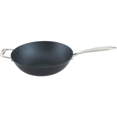 Afbeelding van Point Virgule Pan à moi Wokpan Gietijzer Excalibur coating Ø 30cm