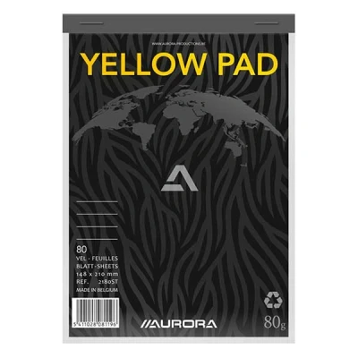 Image de Aurora bloc de cours A5 ligné 80 g/m² feuilles papier chamois
