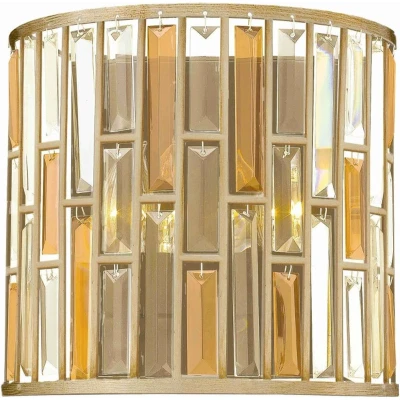 Afbeelding van Hinkley LED Wandlamp Gemma 2X E14 Max 60W Silver Leaf