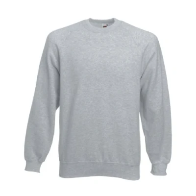 Afbeelding van Fruit of the Loom Raglan Sweatshirt voor heren, Grijs gemêleerd (000)