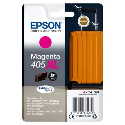 Image de Epson 405XL 14.7 ml XL magenta original blister cartouche d&#039;encre pour WorkForce WF 7310, 7830, 7835, 7840; Pro 3820, 3825, 4820, 4825, 4830, 7840