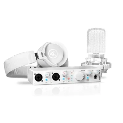 Afbeelding van Arturia MiniFuse Recording Pack White USB audio Interface+ CM1 + EF1 interface