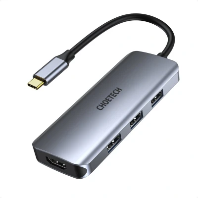 Afbeelding van Choetech 7in1 Multifunctioneel USB Type C HUB