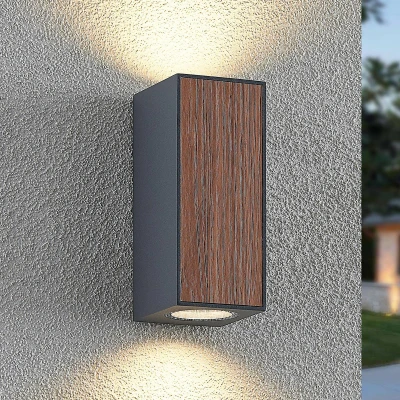 Afbeelding van Lucande Cimala buitenwandlamp 2xGU10 hoogte 16,5cm