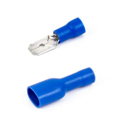 Afbeelding van 110 x elektrische kabelschoen, plat, 6,3 mm (voor draden tot 1,1 2,6 mm²)
