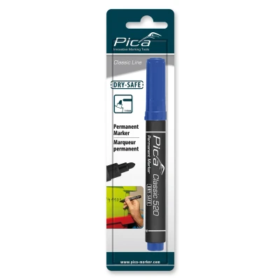 Afbeelding van Pica Classic 520/41 Permanent Marker blauw ronde punt (blister)