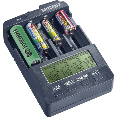 Afbeelding van VOLTCRAFT IPC 3 Batterijlader Li ion, NiCd, NiMH 10440, 14500, 16340, 16650, 17355, 17500, 17670, 18490, 18500, 18650, 22650, 26500, 26650, CR 123A, A, AAA
