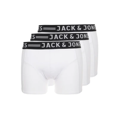 Afbeelding van Jack &amp; Jones Sense Trunks 3 PACK Onderbroeken, Heren, Maat: Small, White