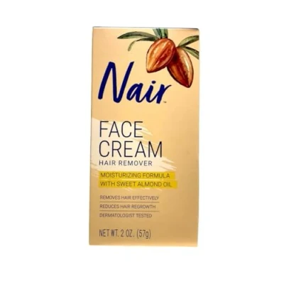 Afbeelding van Nair Moisturizing Facial Hair Removal Cream Sweet Almond Oil
