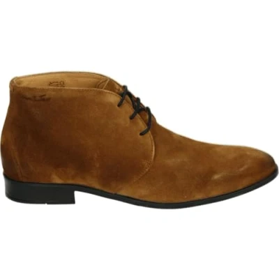 Afbeelding van Van Lier 2454111 RIVA Business half hoogNette herenschoenen Kleur: Cognac Maat: 40