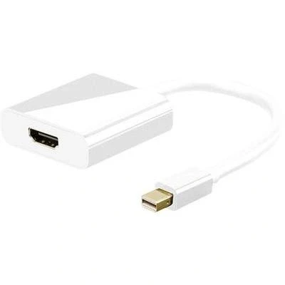 Image de Adaptateur hdmi, displayport goobay 67880 [1x connecteur mâle mini &gt; 1x hdmi femelle] 0.20 m blanc contacts