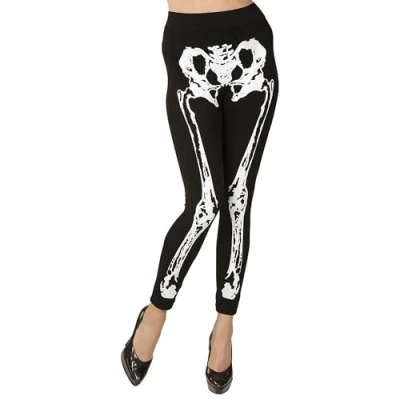 Image de Legging squelette blanc Taille L/XL