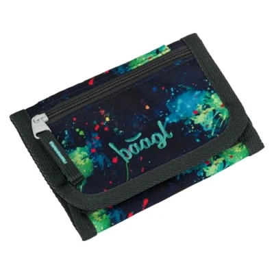 Afbeelding van Baagl Pochette tour de cou pour enfant Portefeuille garçon Mini porte monnaie, Chill