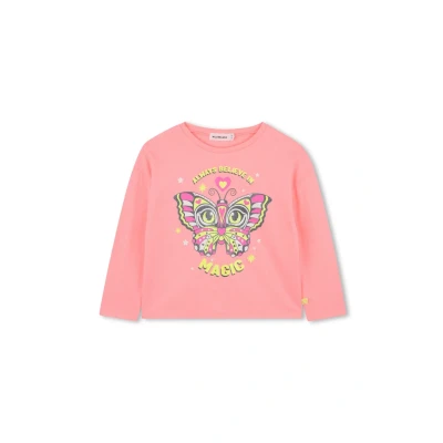 Afbeelding van Billieblush T shirt Vlinder Oranje Maat 104