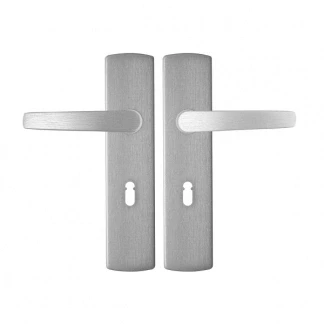 Afbeelding van Deurklink met sleutelschild AXA Curve 55 mm (Aluminium)