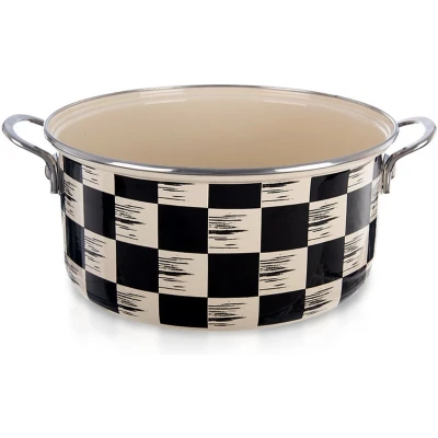 Afbeelding van Kookpan Geëmailleerde DAMBORD 26 cm, 5 l Kookpot Soeppan