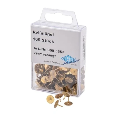 Afbeelding van Wedo 9085653 punaises (overkapseld, messing), inhoud: 100 stuks