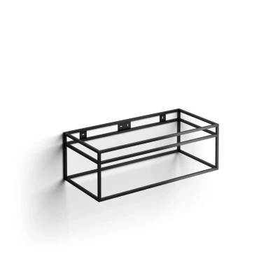 Afbeelding van Clou Frame Wash Me rvs kokerprof. 90 cm mat zwart poederlak