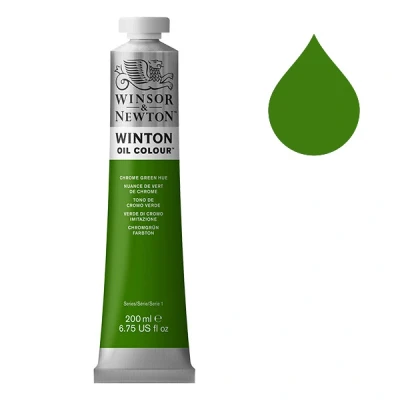Image de Winsor &amp; Newton Winton peinture à l&#039;huile (200 ml) 145 nuance de vert chrome