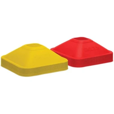 Afbeelding van SKLZ Mini Cones Pionnen voor Training 20 Stuks 10 Geel / Rood Inclusief Riempje Vierkant