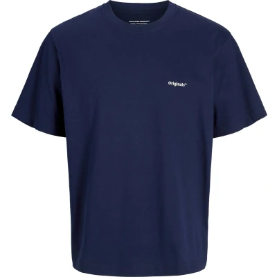 Afbeelding van Jack &amp; Jones Jorparos Easter Sketch CREW NECK Tshirt print, Heren, Maat: Medium, Ocean cavern